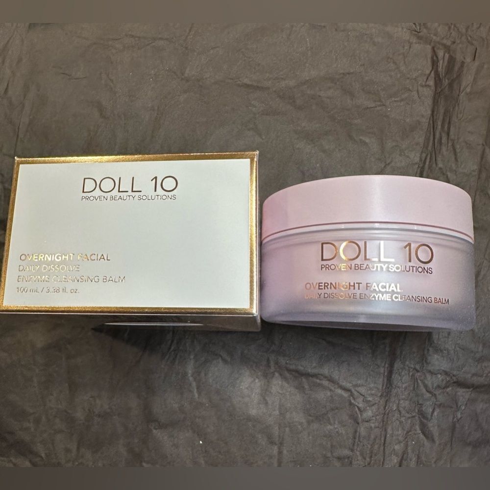 Doll 10 OVERNIGHT FACIAL DAILY DISSOLVE ENZYME CLEANSING BALM 3.38 oz